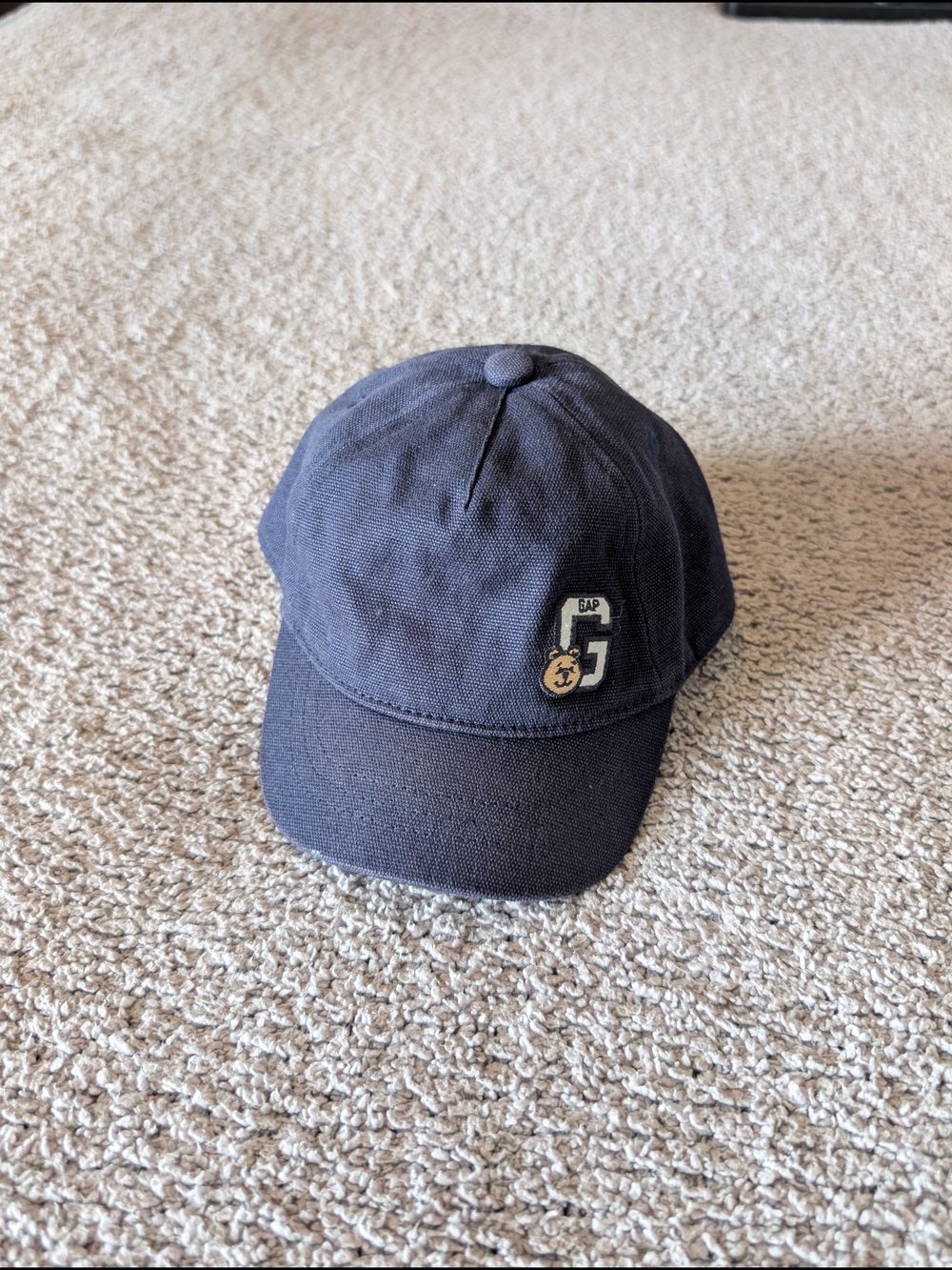 GAP Baby Navy Toddler Cap with Interior Tag